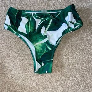 Nordstrom size small floral high wasted bathing suit bottoms